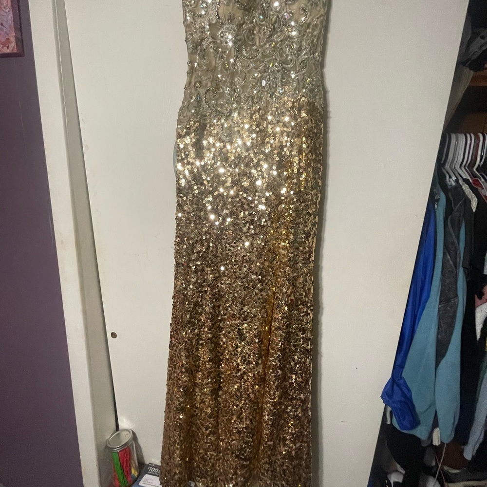 Gold Sequin Gown